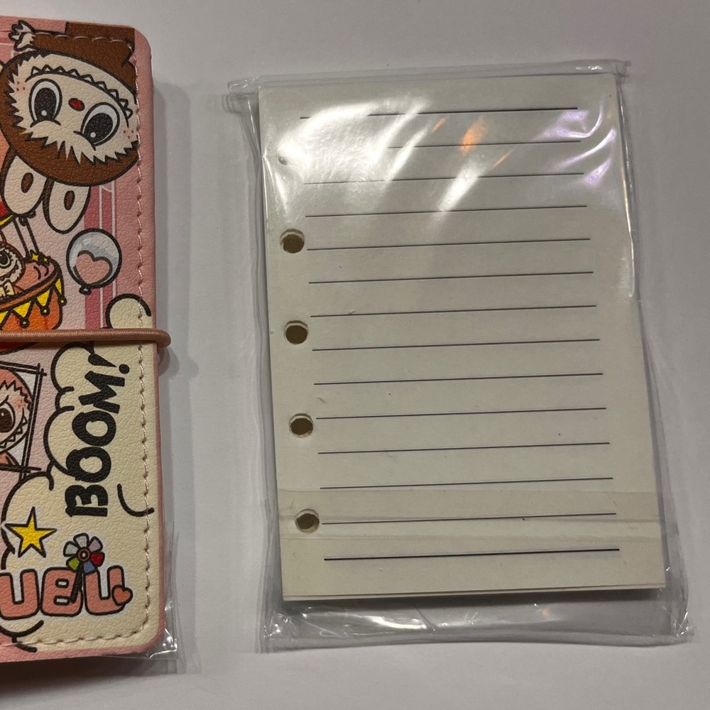 Labubu Replacement paper ONLY Monsters planner Binder Journal book 5 Binder ring